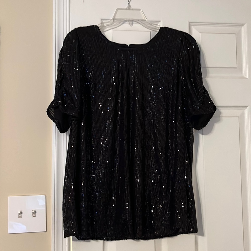 Torrid Black Sequin top.